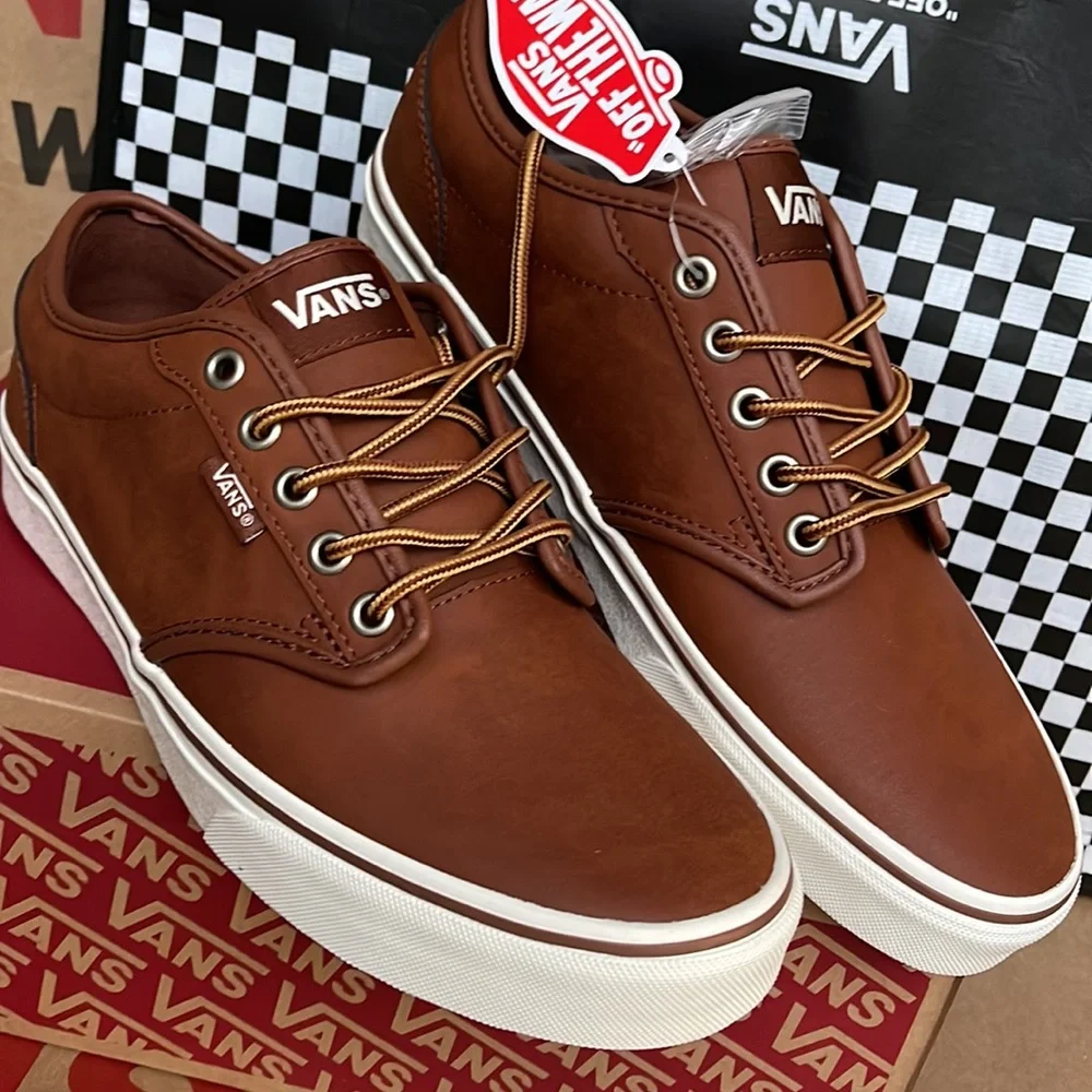 Vans Atwood Leather Brown/Marshmallow WMNS sneakers - Picture 9 of 16